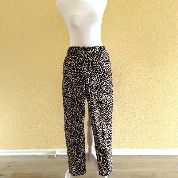 J. Crew leopard print pants - Picture 1 of 4